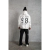 98 Baskılı Kapşonlu Sweat - Beyaz -