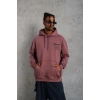 98 Baskılı Kapşonlu Sweat - Gül Kurusu