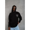 98 Baskılı Kapşonlu Sweat - Siyah -