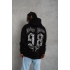 98 Baskılı Kapşonlu Sweat - Siyah -
