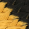 Afrika Örgülük Sentetik Ombreli Saç 100 Gr. - Siyah / Gold Sarı