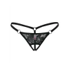 Ağı Açık Siyah Dantelli Fantezi İç Çamaşırı G String