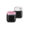 Airpods 2 (2.nesil) 3in1 Kılıf - Siyah-Pembe