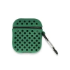 Airpods 2 (2.nesil) Spor Delikli Kılıf - Yeşil-Siyah