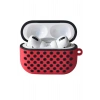 Airpods Pro 2 (2.nesil) Spor Delikli Kılıf - Kırmızı-Siyah