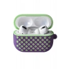 Airpods Pro 2 (2.nesil) Spor Delikli Kılıf - Lila-Yeşil