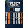 Akıllı Saat Bluetooth Aramalı Ve 7 Kordonlu Set