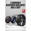 Akıllı Saat Çoklu Kordon Seçeneği Amoled Ekran Çok Fonksiyonlu Bluetooth Bağlantılı