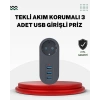 Akım Korumalı Usb’li Priz – Güçlü 2500w Isı Ve Çocuk Koruması