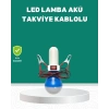 Aküden Çalışan 12v Led Ampul Taşınabilir Kullanım