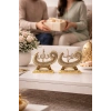 Allah & Muhammed (S.A.V) Taşlı Gold Dekoratif Biblo Seti – Minimal Modern Ev & Anlamlı Hediye 17cm