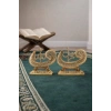Allah & Muhammed (S.A.V) Taşlı Gold Dekoratif Biblo Seti – Minimal Modern Ev & Anlamlı Hediye 17cm
