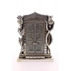 Allah Muhammed Yazılı Gül Kabe Kapısı Gümüş Biblo 25 cm-023
