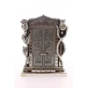 Allah Muhammed Yazılı Gül Kabe Kapısı Gümüş Biblo 25 cm-023