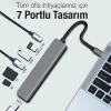 Ally 7in1 Usb 3.1 Hdmı 4k 30hz 2k 1080p Type-c Hub Adaptör Dönüştürücü