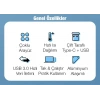 Ally A-807 5in1 Type-c + Usb Girişli Usb 3.0 Çoğaltıcı Hub Adaptör-(5775)