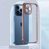 Ally Fashion Series İphone 13 Pro Max Kılıf Renkli Kenar Lazer Çerçeveli Silikon Kılıf