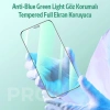 Ally İphone 12 Pro Max Anti -blue Green Light Göz Korumalı Tempered Full Ekran Koruyucu