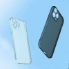Ally İphone 14 Plus 6.7inch Frosted Glass Şeffaf Kamera Korumalı Kılıf