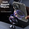 Ally İphone 14 Plus İçin Magsafe Uyumlu Standlı Manyetik Silikon Kılıf