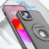 Ally İphone 14 Plus İçin Magsafe Uyumlu Yüzük Standlı Manyetik Silikon Kılıf