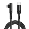 Ally Type-c To İphone 20w Lightning Hızlı Şarj Kablosu Oyuncu 90 Derece Kablo
