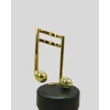 Altın Nota Figürlü Dönen Müzik Kutusu Dekoratif Music Box