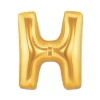 Altın Sarısı Folyo H Harfi Balon 1 Metre
