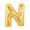 Altın Sarısı Folyo N Harfi Balon 1 Metre