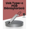 Alüminyum Gövdeli Type‑c Hdmı & Ethernet Adaptör – Tak & Çalıştır