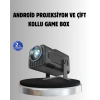 Android Projeksiyon Game Box – 1280x720p Hd Çözünürlük Bluetoothhdmı Ve Usb Girişli