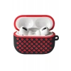 Apple Airpods Pro 2 (2.nesil) Spor Delikli Kılıf - Siyah-Kırmızı