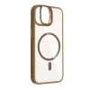 Apple iPhone 11 Remim Lensli Magsafe Standlı Kapak - Kahverengi