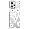 Apple iPhone 14 Pro Max Floral Magsafe Kapak - Beyaz