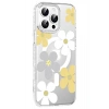 Apple iPhone 14 Pro Max Floral Magsafe Kapak - Sarı