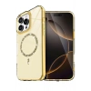 Apple iPhone 14 Pro Max Live Diamond Magsafe Kapak - Sarı