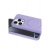 Apple iPhone 14 Pro Max Regal Magsafe Standlı Kapak - Lila