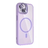 Apple iPhone 15 Plus Remim Lensli Magsafe Standlı Kapak - Lila