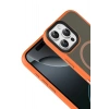 Apple iPhone 16 Pro Max Megane Magsafe Kapak - Turuncu