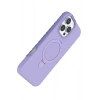 Apple iPhone 16 Pro Max Regal Magsafe Standlı Kapak - Lila