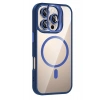 Apple iPhone 16 Pro Remim Lensli Magsafe Standlı Kapak - Lacivert