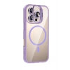 Apple iPhone 16 Pro Remim Lensli Magsafe Standlı Kapak - Lila