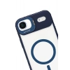 Apple iPhone 17 Air Remim Lensli Magsafe Standlı Kapak - Lacivert