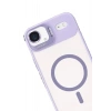Apple iPhone 17 Air Remim Lensli Magsafe Standlı Kapak - Lila