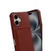 Apple iPhone 17 Kelvin Kartvizitli Silikon - Bordo