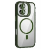 Apple iPhone 17 Remim Lensli Magsafe Standlı Kapak - Koyu Yeşil
