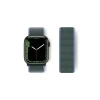 Apple Watch 38mm Hasırlı Cırtcırtlı Kordon - Mavi-Yeşil