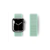 Apple Watch 38mm Hasırlı Cırtcırtlı Kordon - Turkuaz