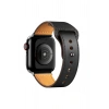 Apple Watch 38mm KR415 Luaz Deri Kordon - Siyah