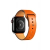 Apple Watch 38mm KR415 Luaz Deri Kordon - Turuncu